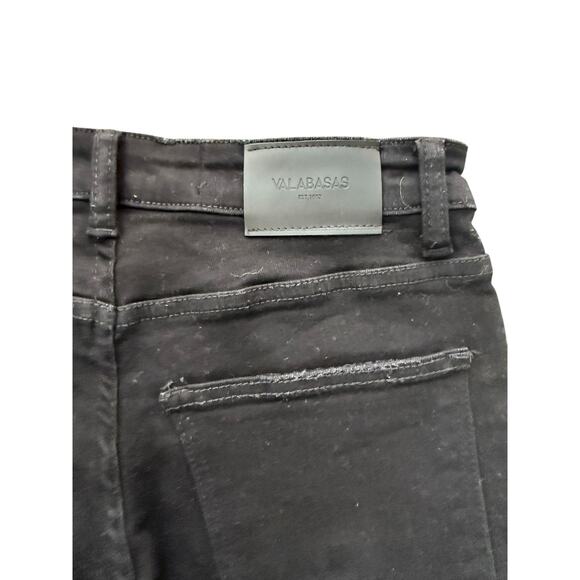 VALABASAS STACKED “PABLO” NERO JEANS sz 28 - Picture 5 of 6